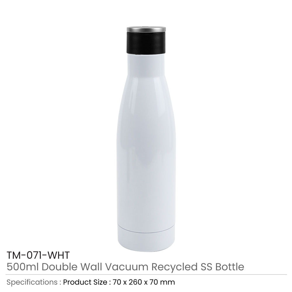 Foldables Ss Double Wall SS Bottles, Twist-off Lid, SS Foldable Handle, 500ml ...
