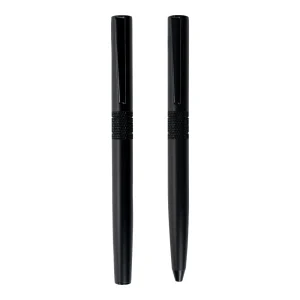 Black Metal Pen Set with Matte Finish in Hardboard Slide to Open Box - Image 7