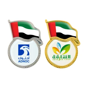 Flag Design Metal Badges with Magnet Attachment - Image 3