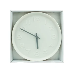 Round Analog Wall Clock Matte Finish White - Image 6