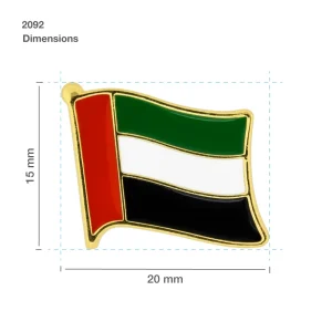 UAE Flag Design Badges with Magnet Attachment - Image 8
