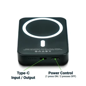 MagSafe Wireless Powerbank with Light-Up Logo, 15W Fast Charging, 10K mAh - Image 5