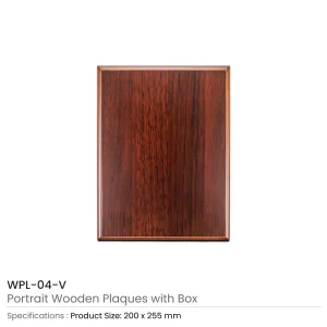 Portrait Wooden Plaques with Stand and Presentation Box - Image 8